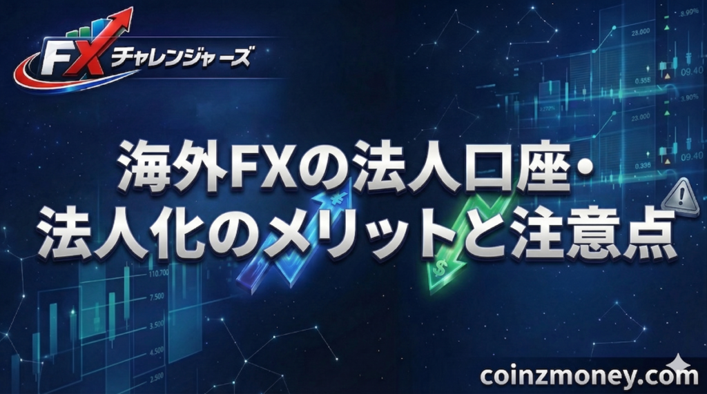 海外FXの法人口座・法人化のメリットと注意点