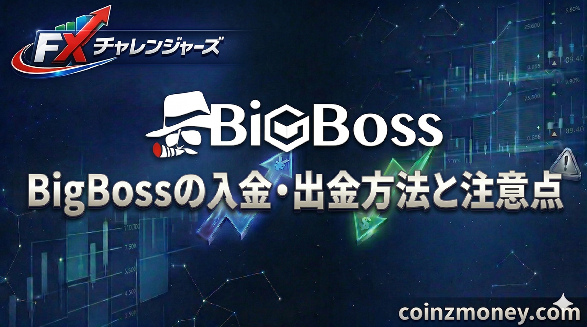 BigBossの入金・出金方法と注意点