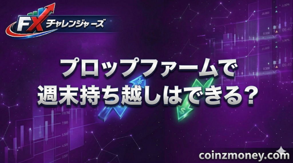 プロップファームで週末持ち越しはできる？