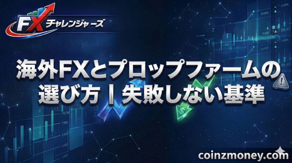 海外FXとプロップファームの選び方┃失敗しない基準
